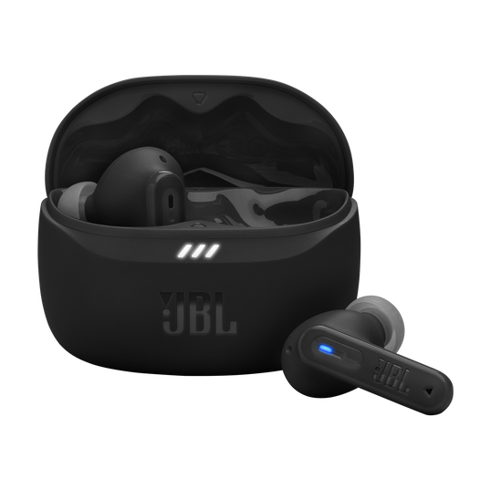 JBL Tune Beam 2 - Black - True Wireless Noise Cancelling Earbuds - Hero
